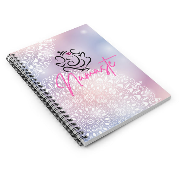 Namaste (Ganesh) - Spiral Notebook - Ruled Line