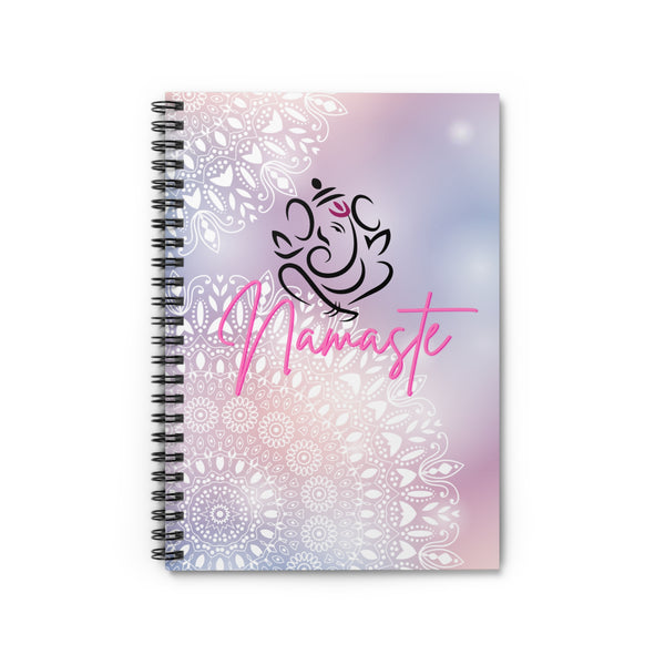 Namaste (Ganesh) - Spiral Notebook - Ruled Line