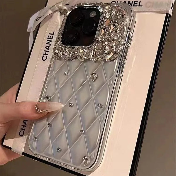 Luxury rhinestone iPhone case DIY suitable for all iPhone16pro max plus15 14 12  iPhone11models cover