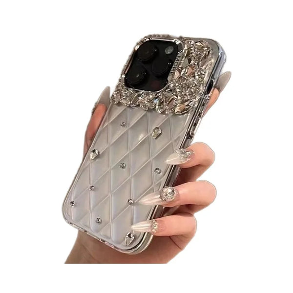 Luxury rhinestone iPhone case DIY suitable for all iPhone16pro max plus15 14 12  iPhone11models cover