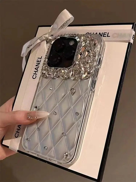 Luxury rhinestone iPhone case DIY suitable for all iPhone16pro max plus15 14 12  iPhone11models cover