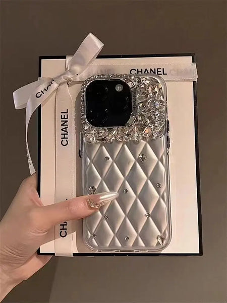 Luxury rhinestone iPhone case DIY suitable for all iPhone16pro max plus15 14 12  iPhone11models cover