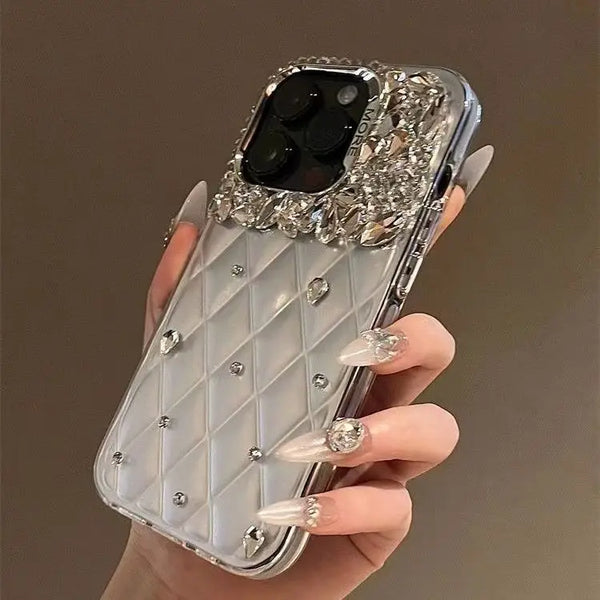 Luxury rhinestone iPhone case DIY suitable for all iPhone16pro max plus15 14 12  iPhone11models cover