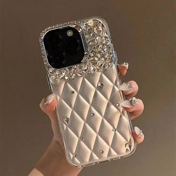 Luxury rhinestone iPhone case DIY suitable for all iPhone16pro max plus15 14 12  iPhone11models cover